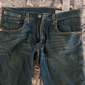 Levi's Dark Blue Straight Jeans